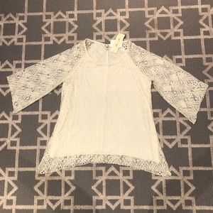 🛍️SALE 2 for $20 Lace Top size XL new with tags